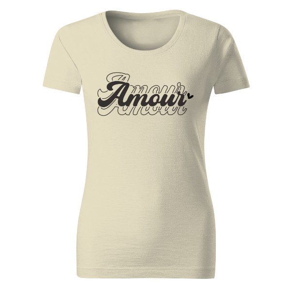 Tričko s potiskem Amour