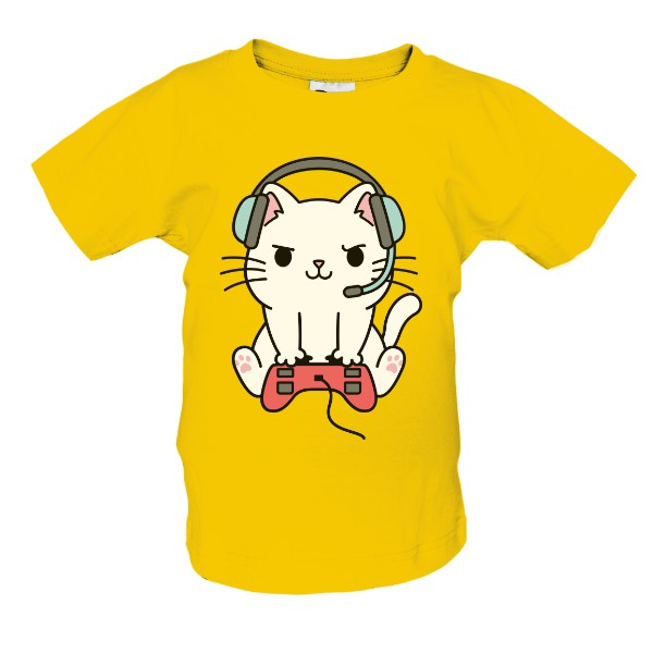 Tričko s potiskem Hrající si kotě