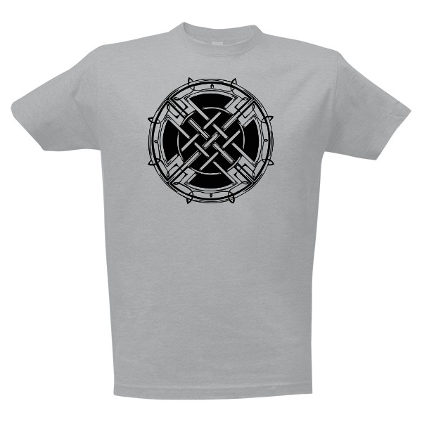 Tričko s potiskem Keltský uzel - čtverec v kruhu