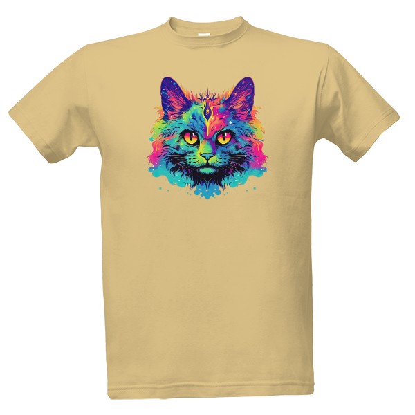 Tričko s potiskem Kočka vesmírná