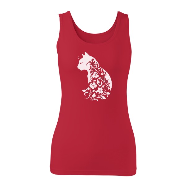 Tričko s potiskem Květinová kočka 2