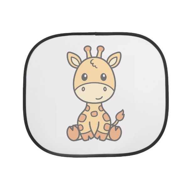 Stínítko do auta s potiskem Žirafí stínítko